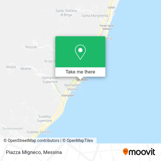 Piazza Migneco map