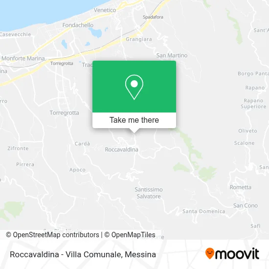 Roccavaldina - Villa Comunale map