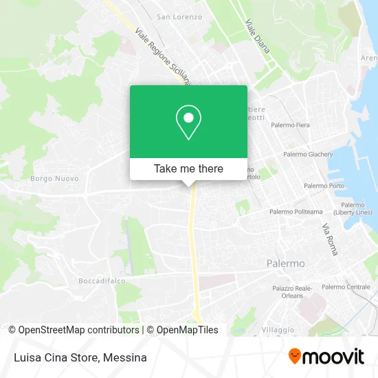 Luisa Cina Store map