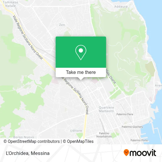 L'Orchidea map