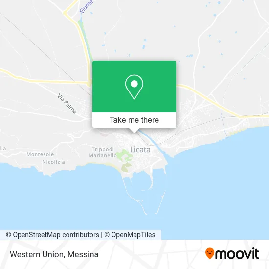Western Union map