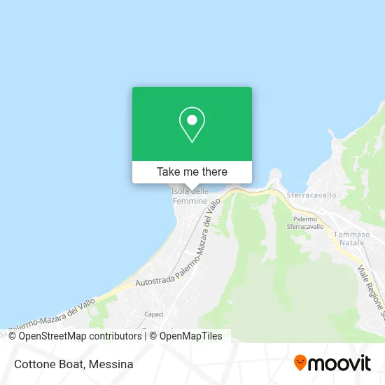 Cottone Boat map