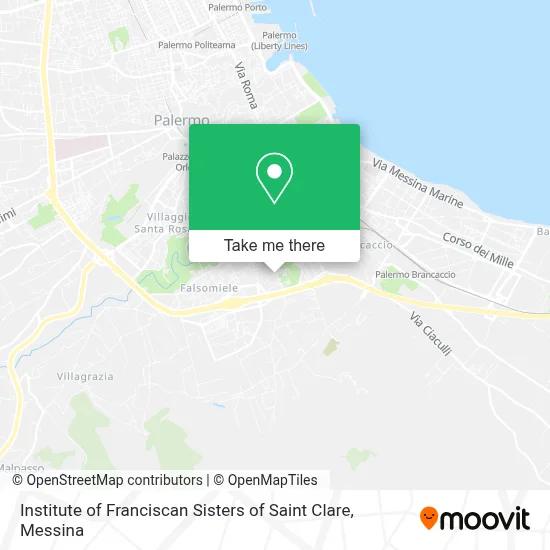Institute of Franciscan Sisters of Saint Clare map