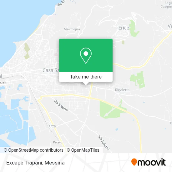 Excape Trapani map