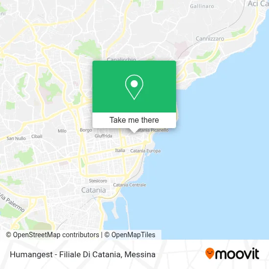Humangest - Filiale Di Catania map