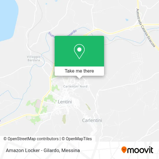 Amazon Locker - Gilardo map