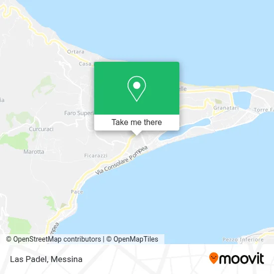 Las Padel map