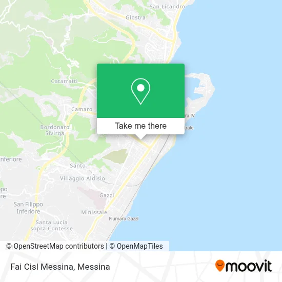 Fai Cisl Messina map