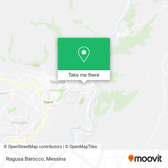 Ragusa Barocco map