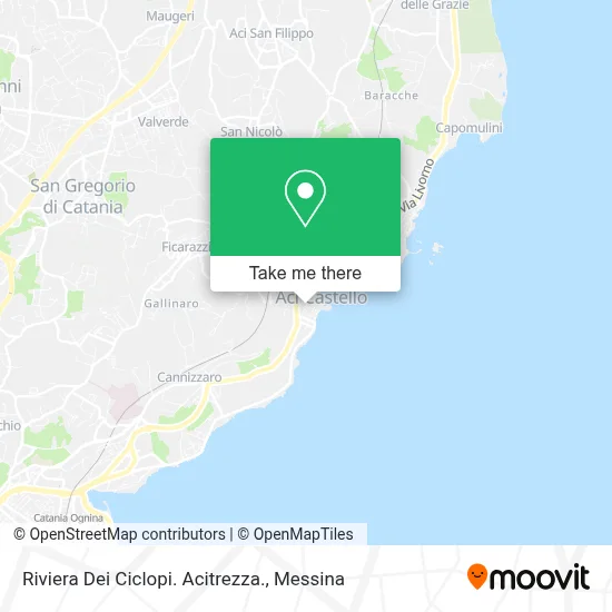 Riviera Dei Ciclopi. Acitrezza. map
