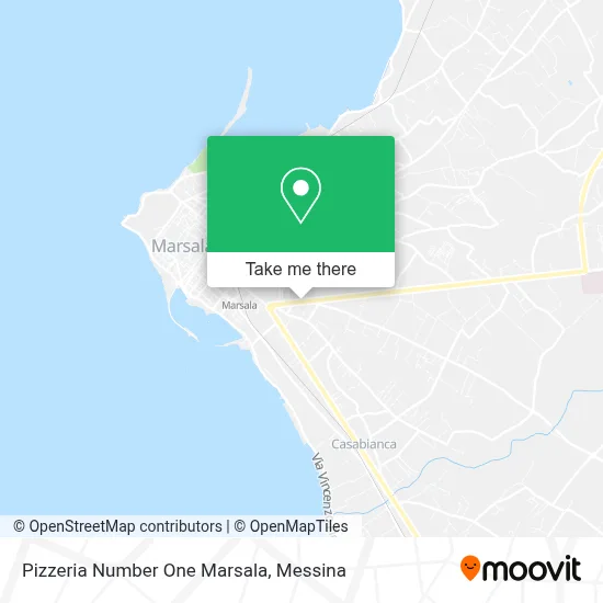 Pizzeria Number One Marsala map