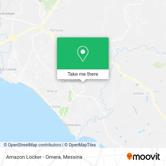 Amazon Locker - Omera map