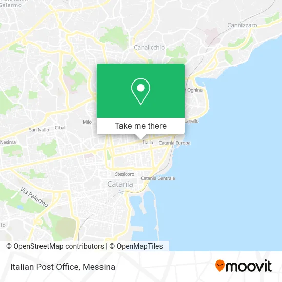 Italian Post Office map