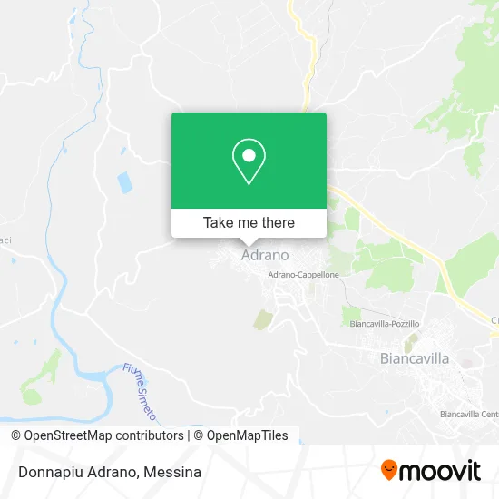 Donnapiu Adrano map