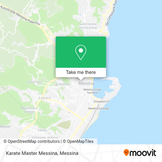 Karate Master Messina map