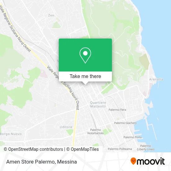 Amen Store Palermo map