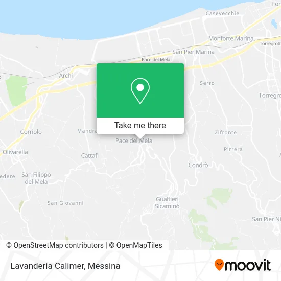 Lavanderia Calimer map
