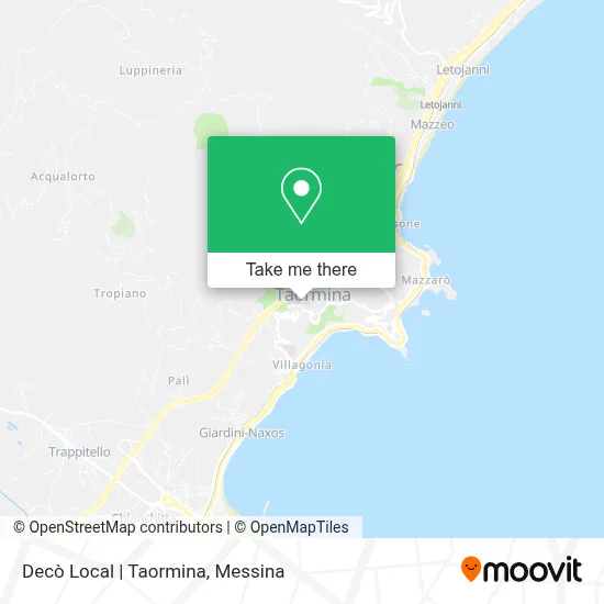Decò Local | Taormina map