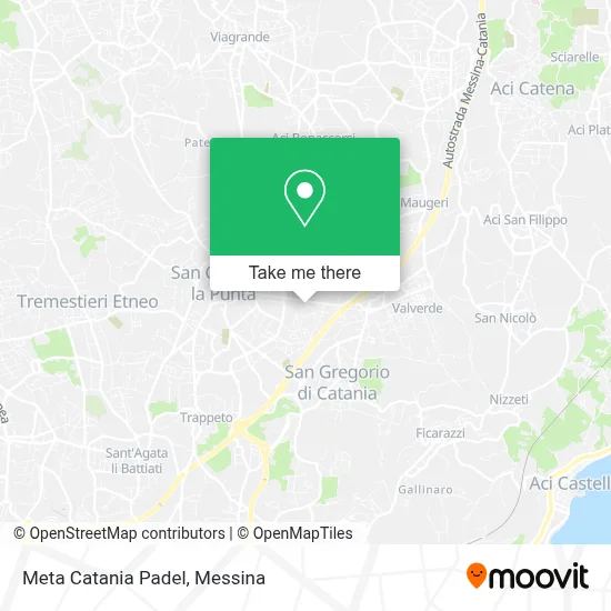 Meta Catania Padel map
