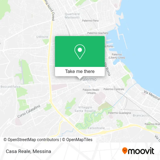 Casa Reale map