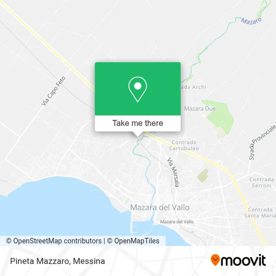 Pineta Mazzaro map