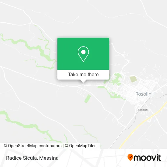 Radice Sicula map
