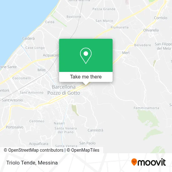 Triolo Tende map