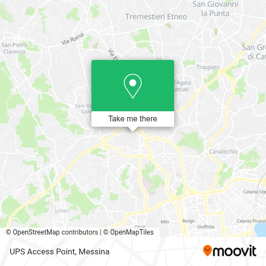 UPS Access Point map