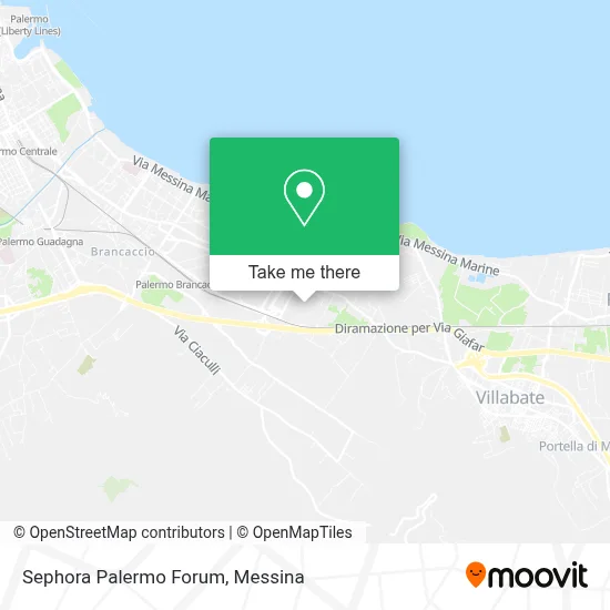 Sephora Palermo Forum map