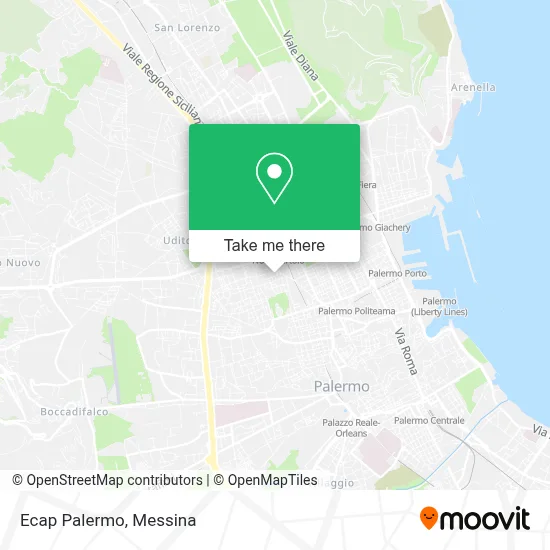 Ecap Palermo map
