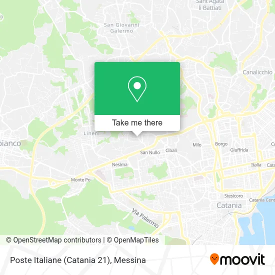 Poste Italiane (Catania 21) map