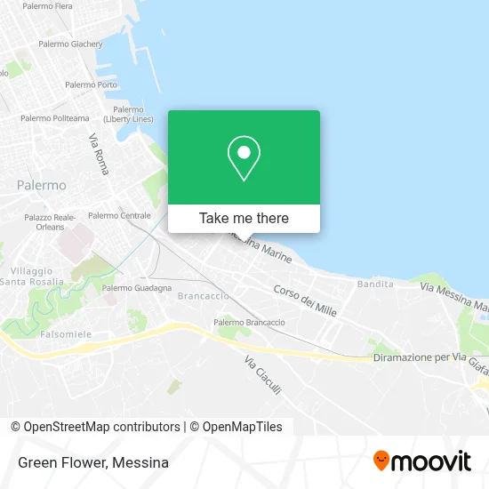 Green Flower map