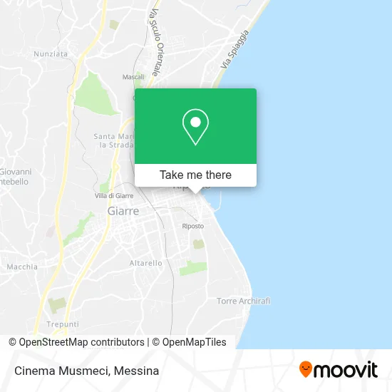 Cinema Musmeci map