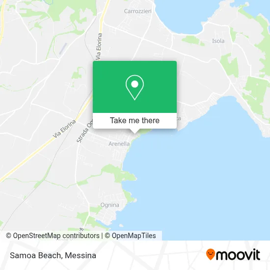 Samoa Beach map
