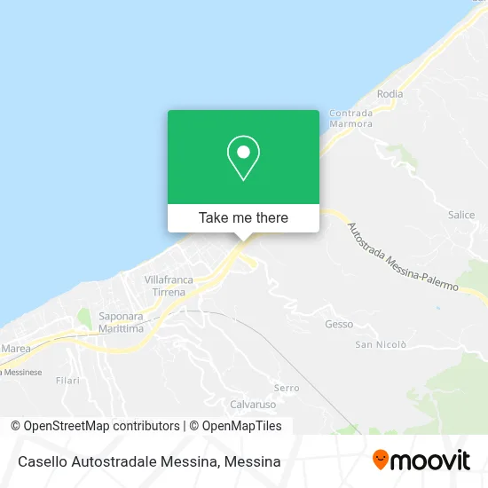 Casello Autostradale Messina map