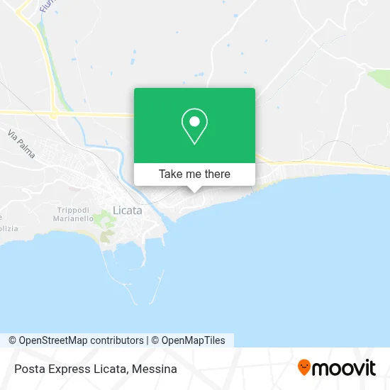 Posta Express Licata map