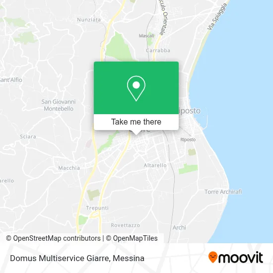 Domus Multiservice Giarre map