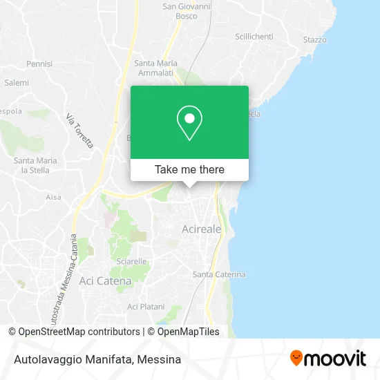 Autolavaggio Manifata map