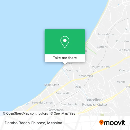 Dambo Beach Chiosco map