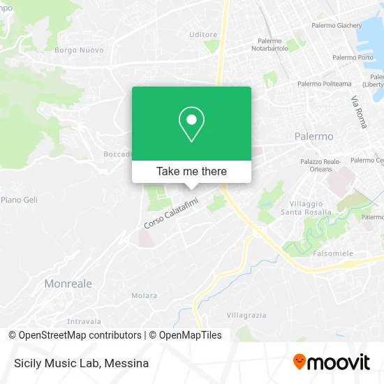 Sicily Music Lab map