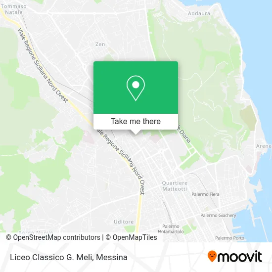 Liceo Classico G. Meli map