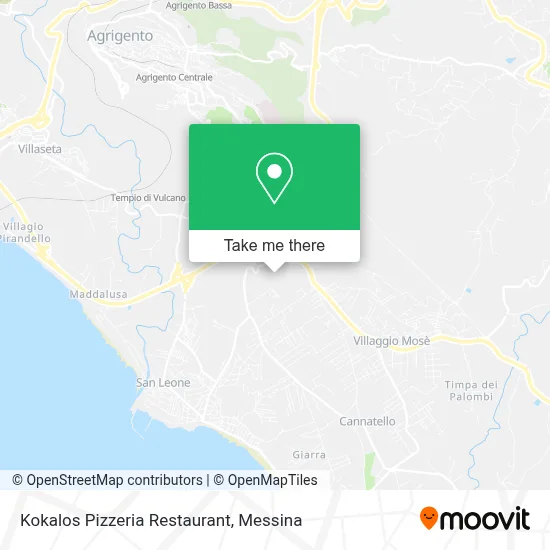 Kokalos Pizzeria Restaurant map