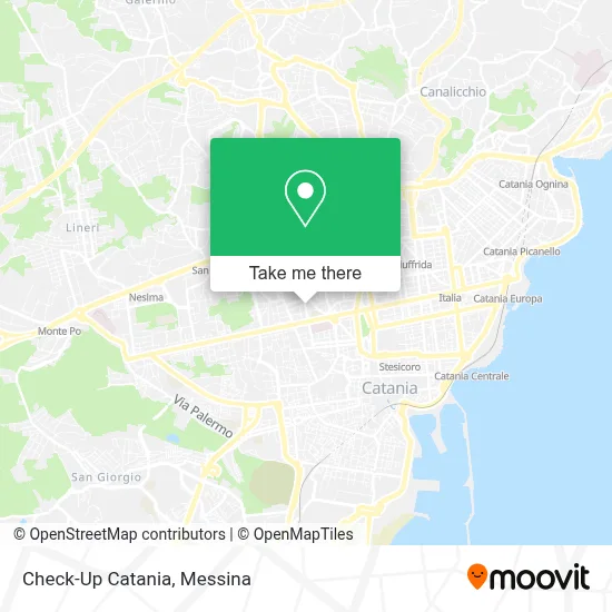 Check-Up Catania map