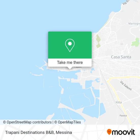 Trapani Destinations B&B map
