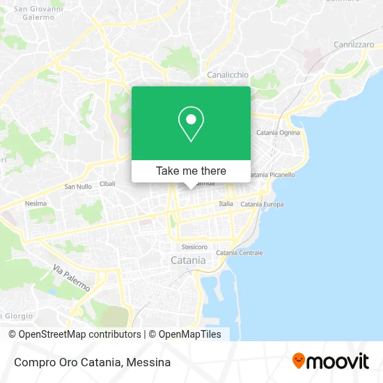 Compro Oro Catania map