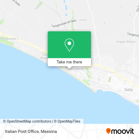 Italian Post Office map