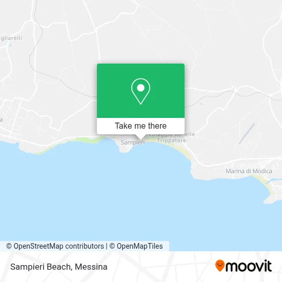 Sampieri Beach map