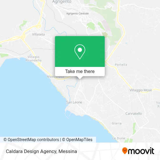 Caldara Design Agency map