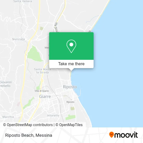 Riposto Beach map