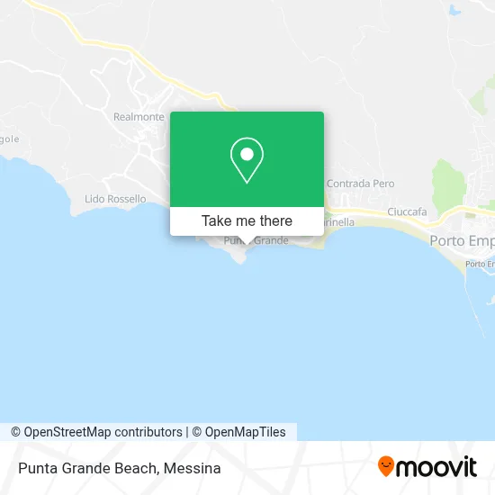 Punta Grande Beach map